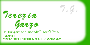 terezia garzo business card